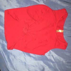 Red croptop